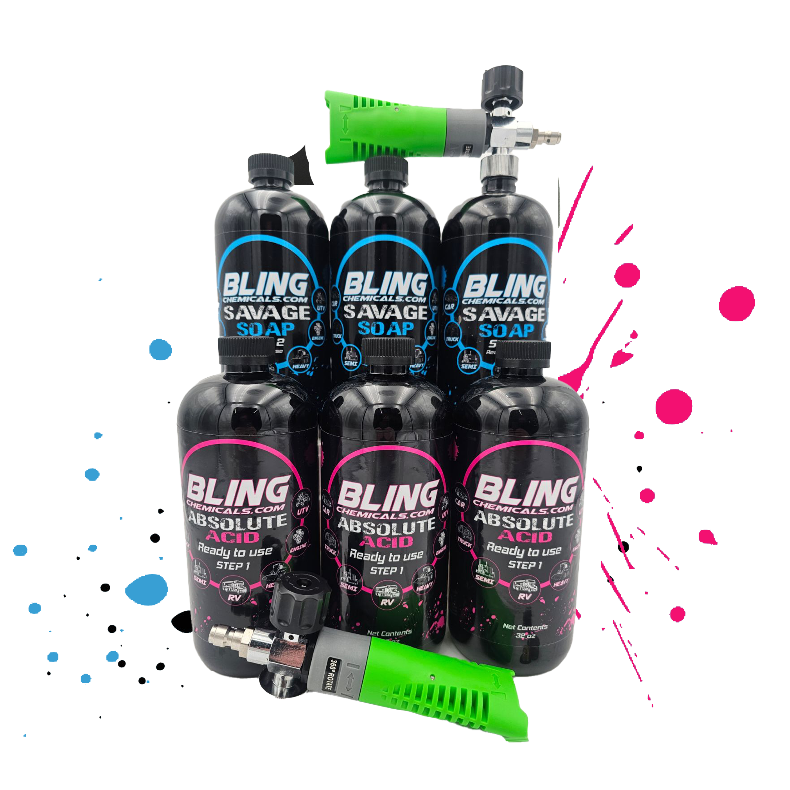 2-Step Touchless Vehicle Wash Kits