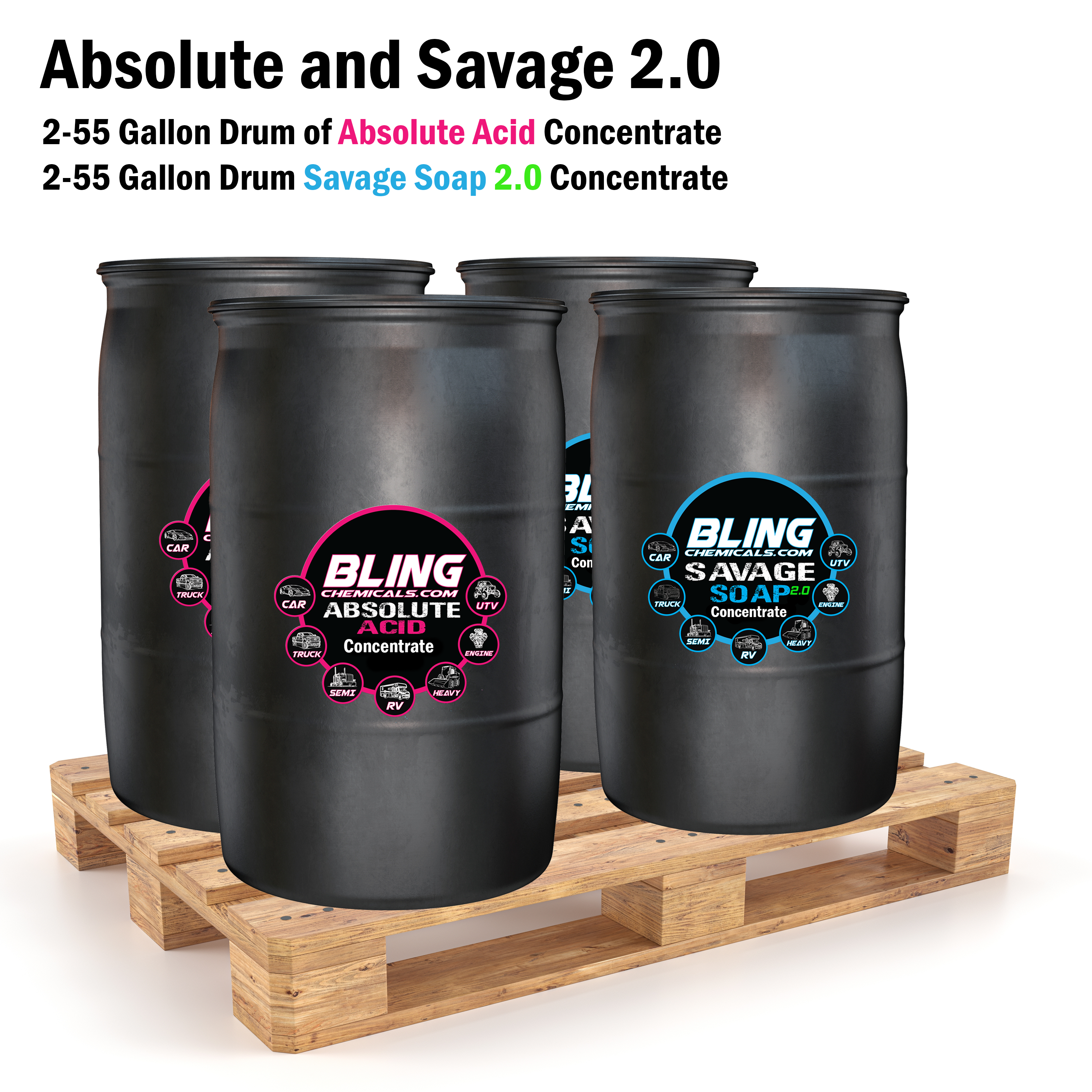 Absolute Acid and Savage Soap 2.0 Pallet