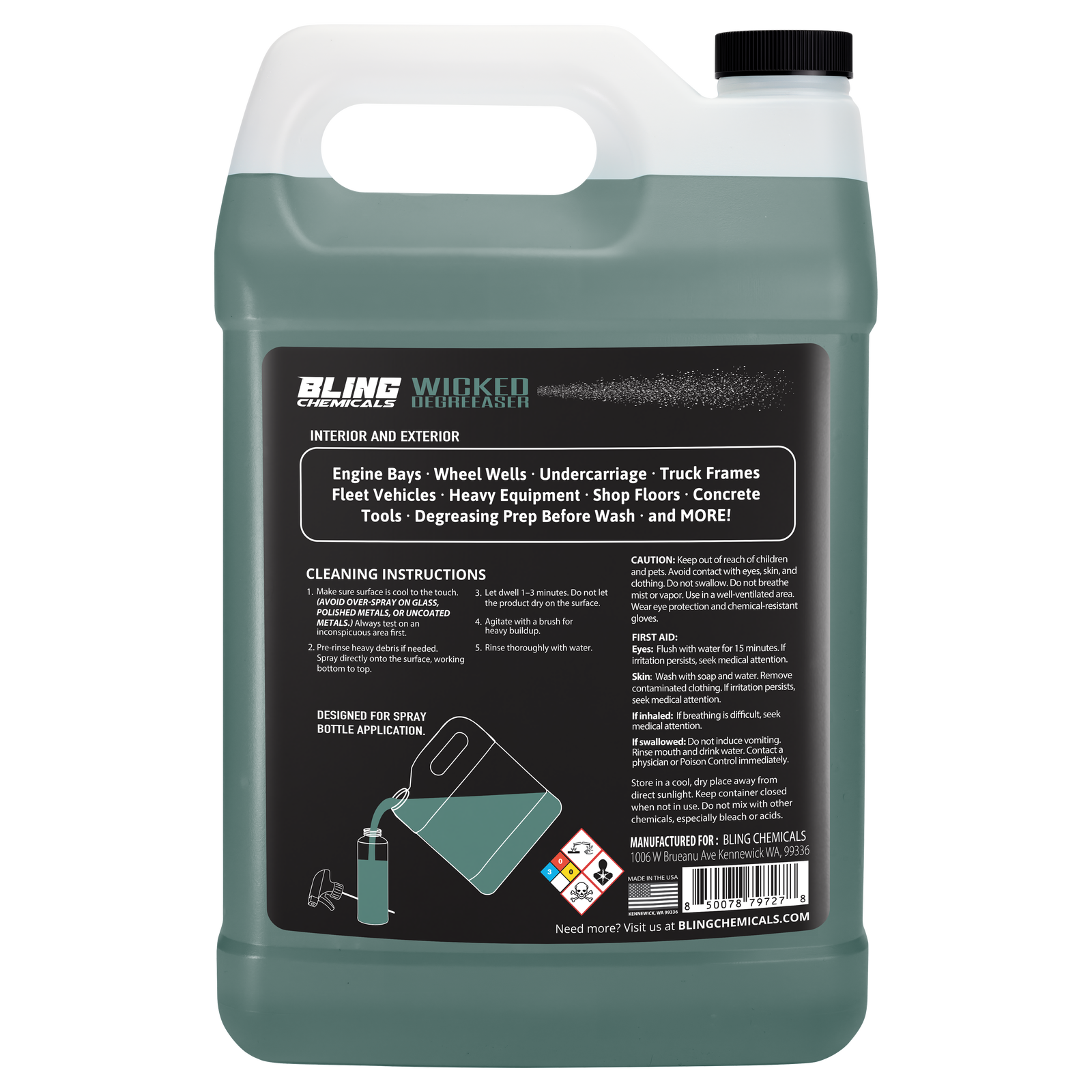 Wicked Degreaser 1 gal back