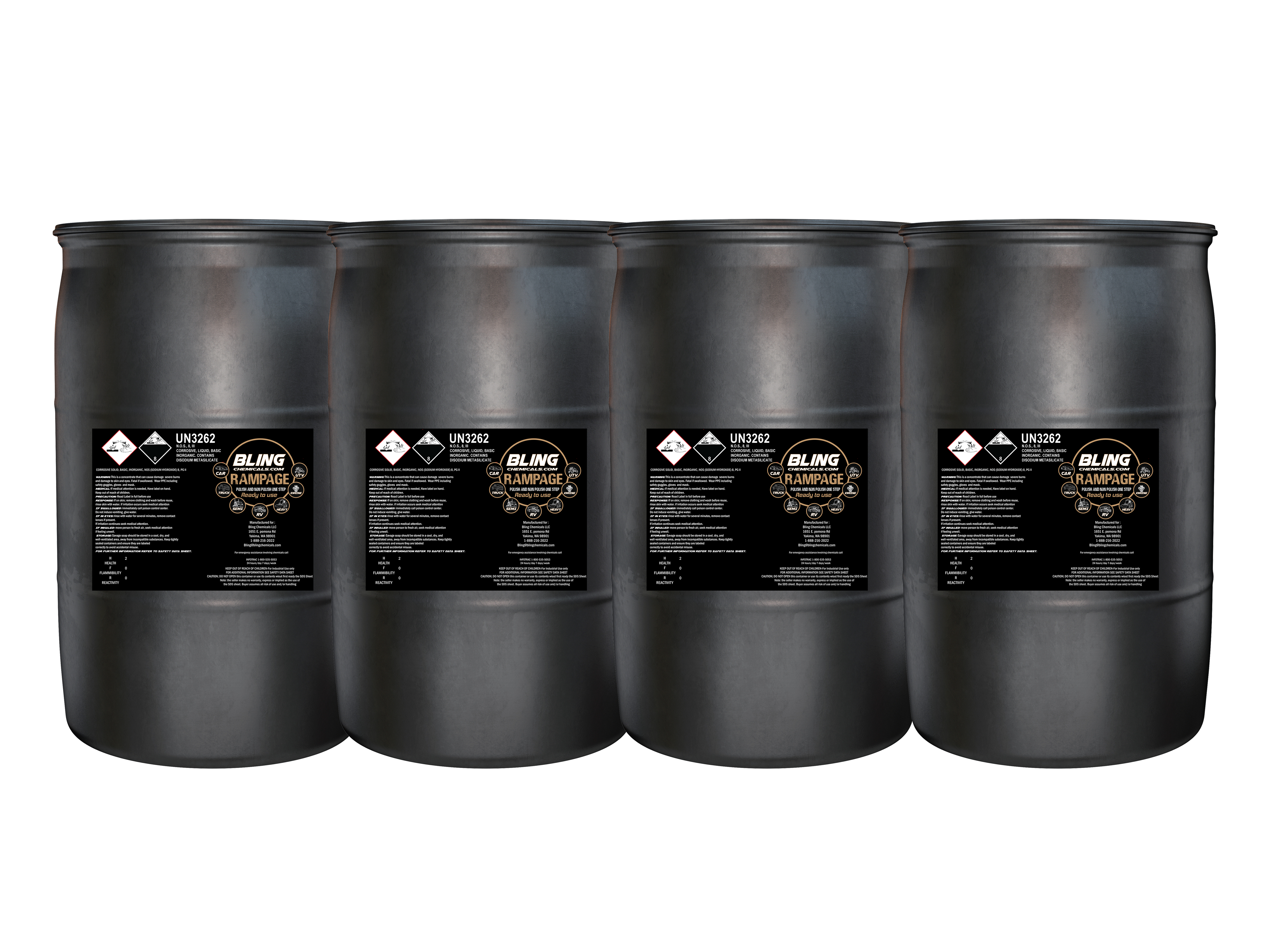 Rampage One-Step Car / Truck Wash (Polish Safe) – Bling Chemicals