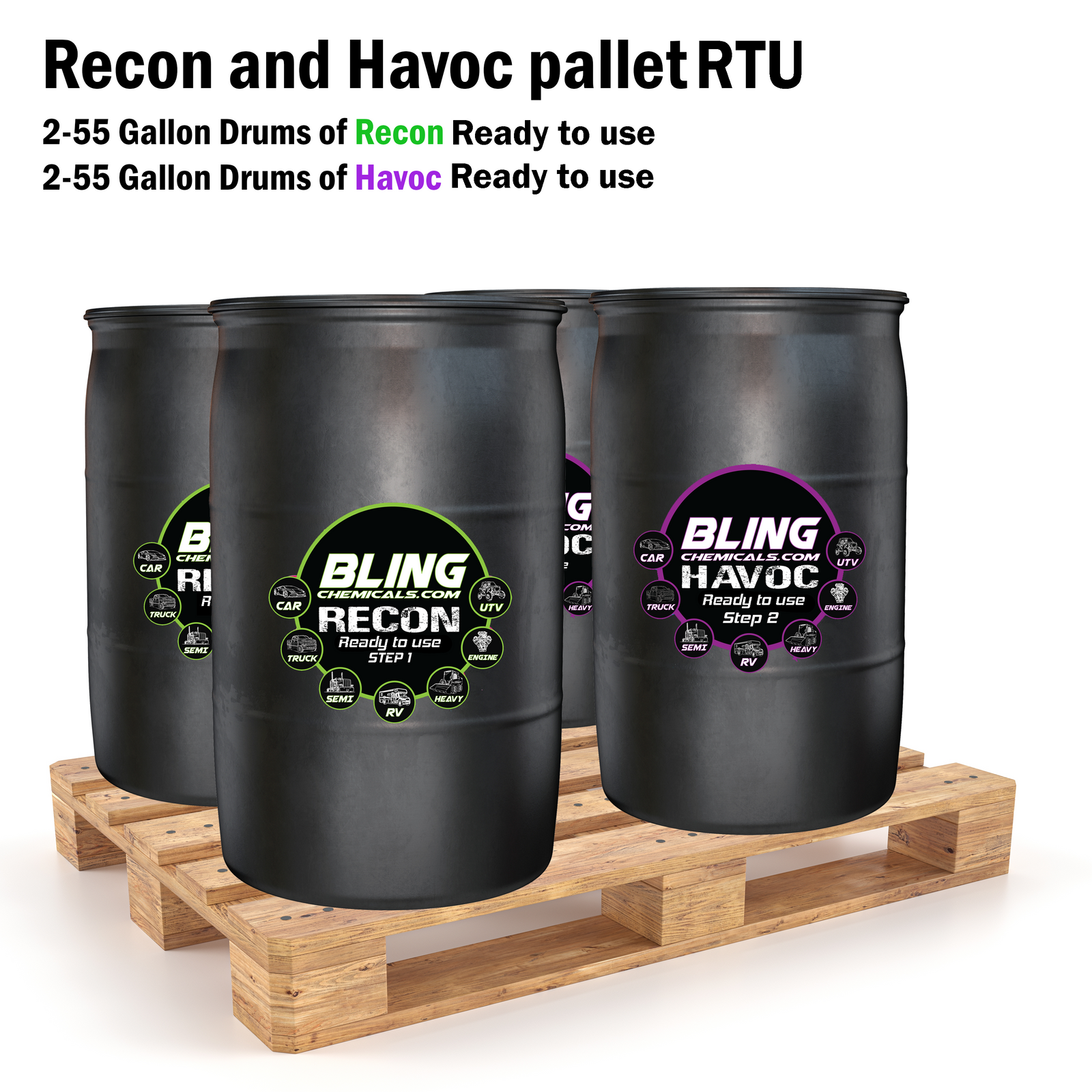 Palé listo para usar con Recon y Havoc
